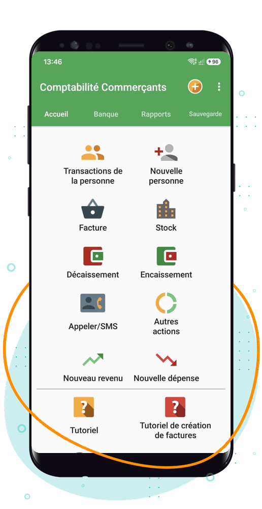application de comptabilité Android