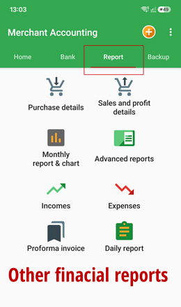 financial reports