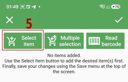 select item