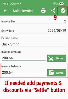 store invoice