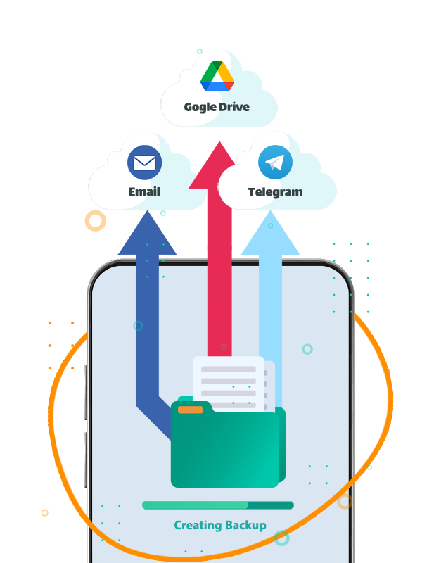 backup data on cloud spaces