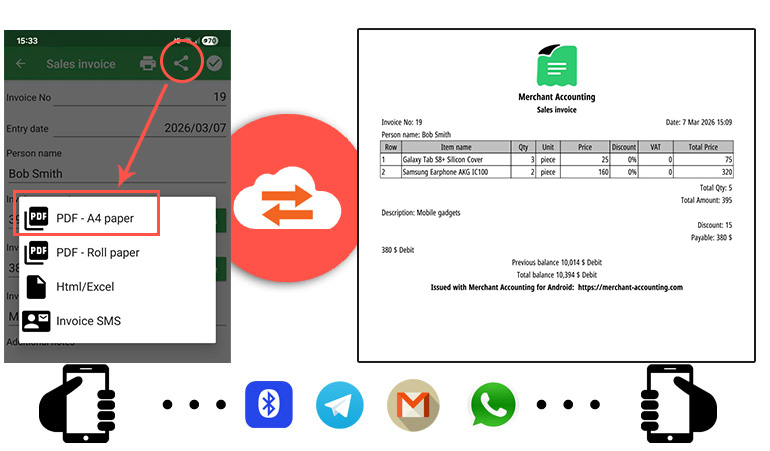 share invoice